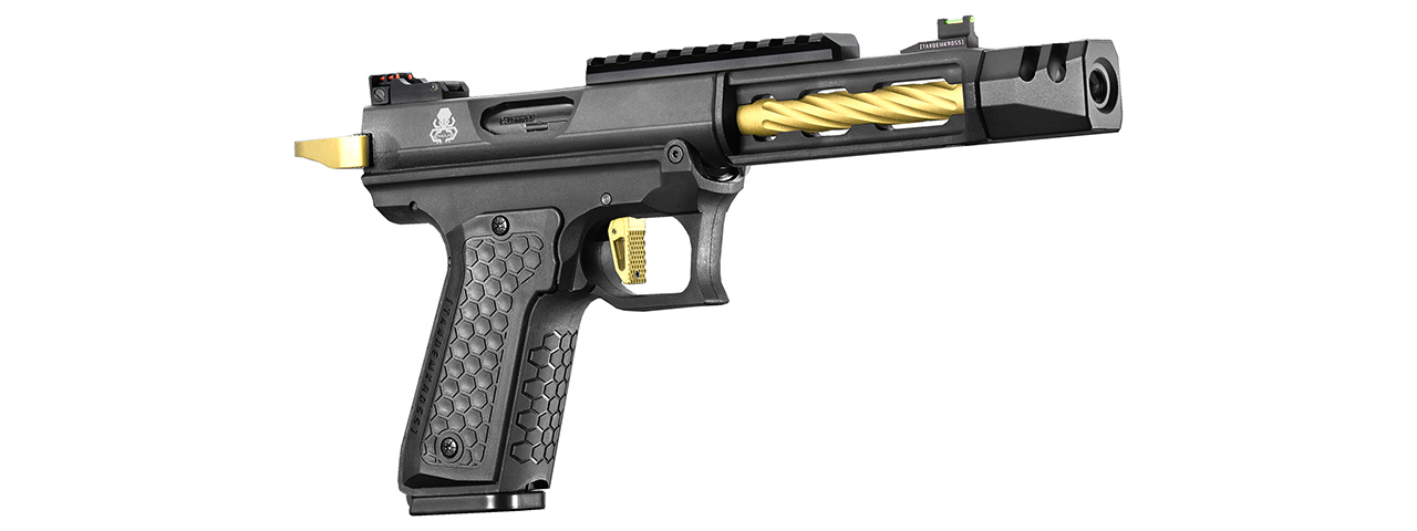 Lancer Tactical x Tandemkross CTHULHU Gas Blow Back Pistol - (Black/Gold)