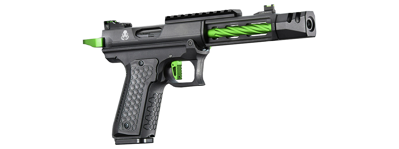 Lancer Tactical x Tandemkross CTHULHU Gas Blow Back Pistol - (Black/Green)