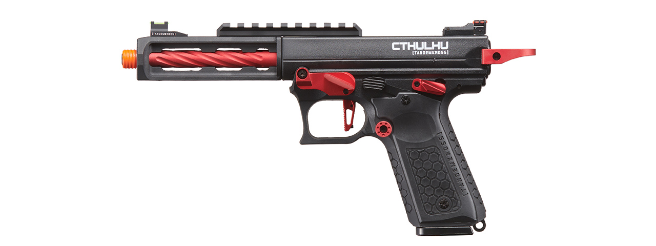 Lancer Tactical x Tandemkross CTHULHU Gas Blow Back Pistol - (Black/Red)