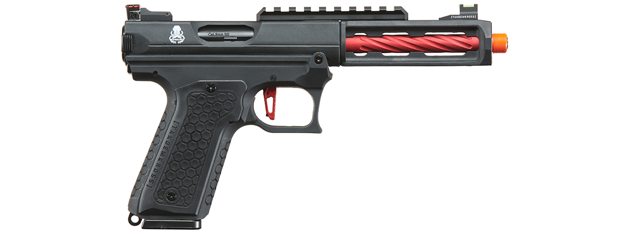 Lancer Tactical x Tandemkross CTHULHU Gas Blow Back Pistol - (Black/Red)