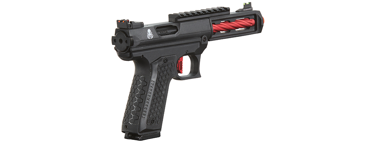 Lancer Tactical x Tandemkross CTHULHU Gas Blow Back Pistol - (Black/Red)