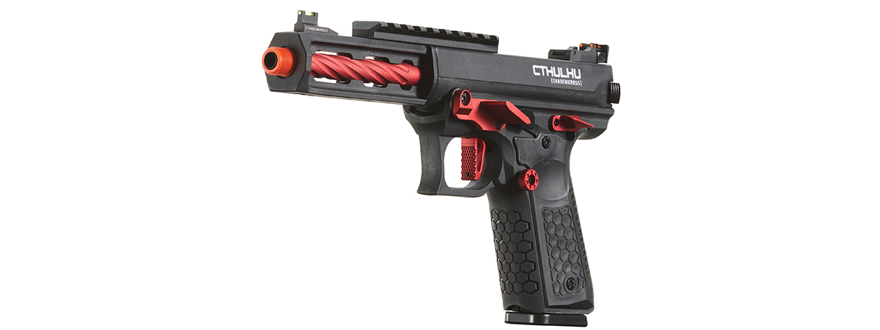 Lancer Tactical x Tandemkross CTHULHU Gas Blow Back Pistol - (Black/Red)