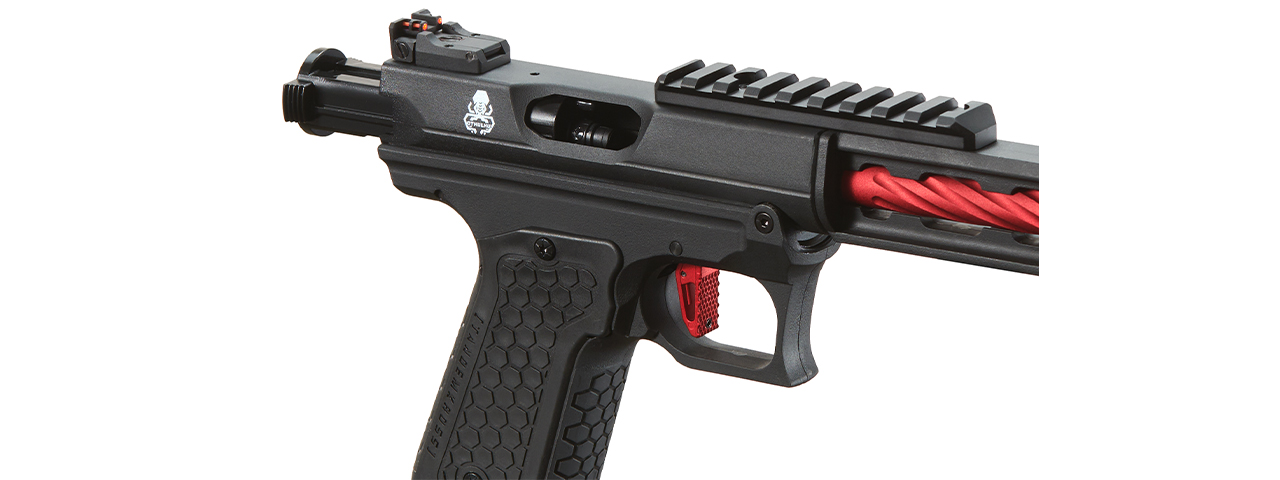 Lancer Tactical x Tandemkross CTHULHU Gas Blow Back Pistol - (Black/Red)