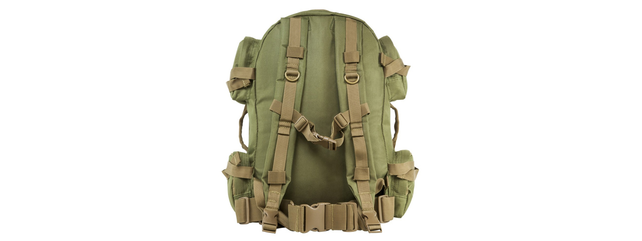 NcStar Tactical Combat Backpack - (Green/Tan Trim)