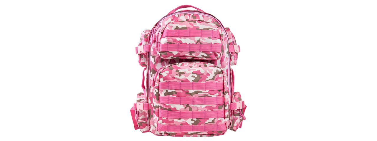 NcStar Tactical Combat Backpack - (Pink Camo)