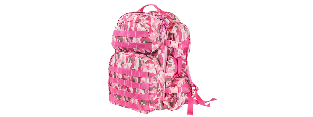 NcStar Tactical Combat Backpack - (Pink Camo)