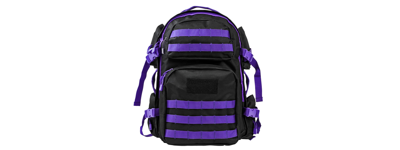 NcStar Tactical Combat Backpack - (Purple/Black Trim)
