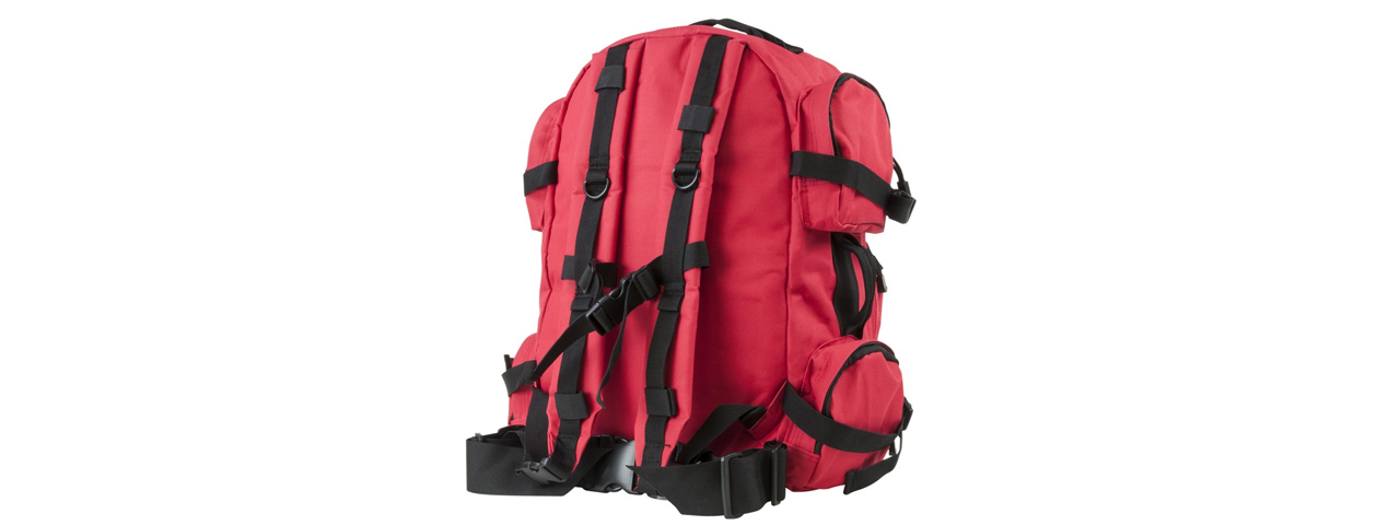 NcStar Tactical Combat Backpack - (Red/Black Trim)