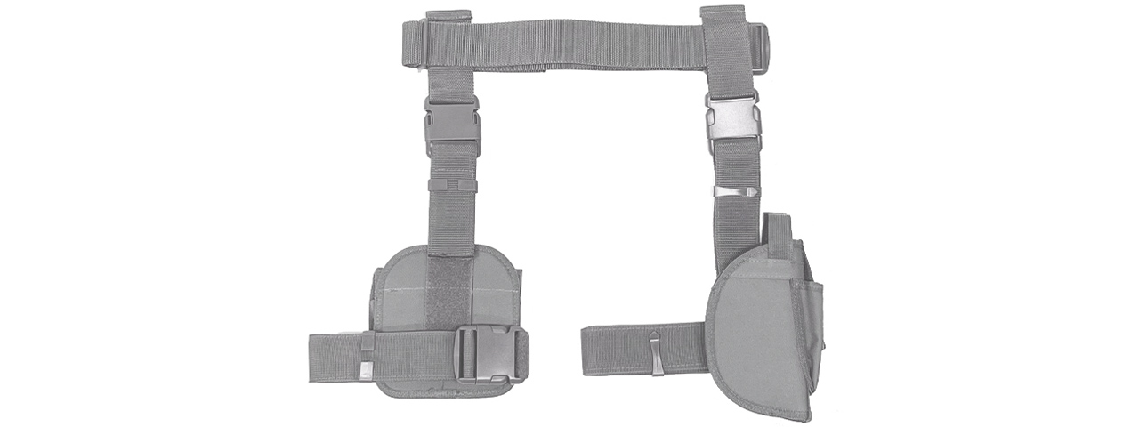 NcStar Vism Drop Leg Holster & Mag Pouch - (Light Gray)