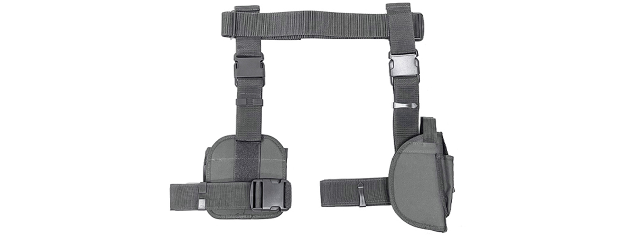 NcStar Vism Drop Leg Holster & Mag Pouch - (Urban Gray)