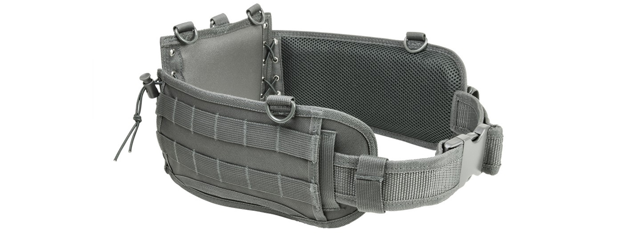 NcStar Low-Profile MOLLE Battle Belt w/ QD Combat Belt - (Urban Gray)