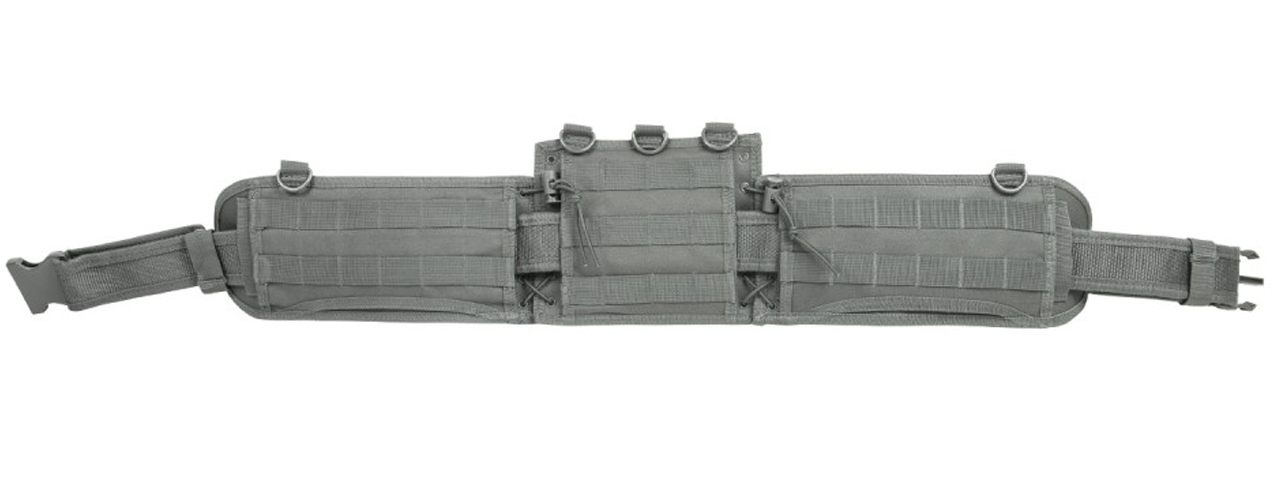 NcStar Low-Profile MOLLE Battle Belt w/ QD Combat Belt - (Urban Gray)