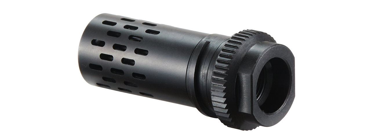 PTS Syndicate Airsoft Battlecomp 51.0 Flash Hider - 14mm CCW - BLACK