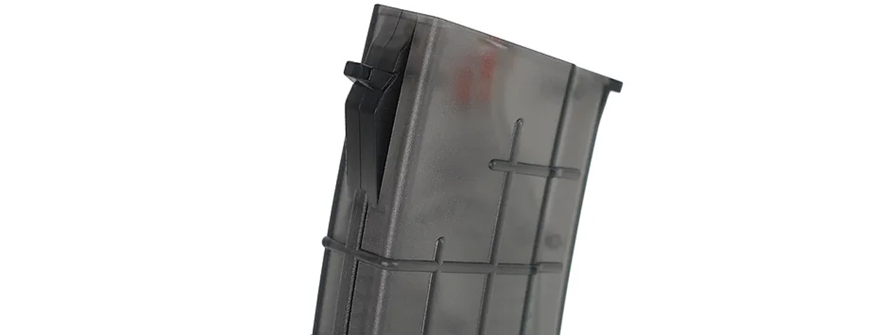 PTS Syndicate TPM-AK 155rd Magazine for AEG AK - (Translucent Black)