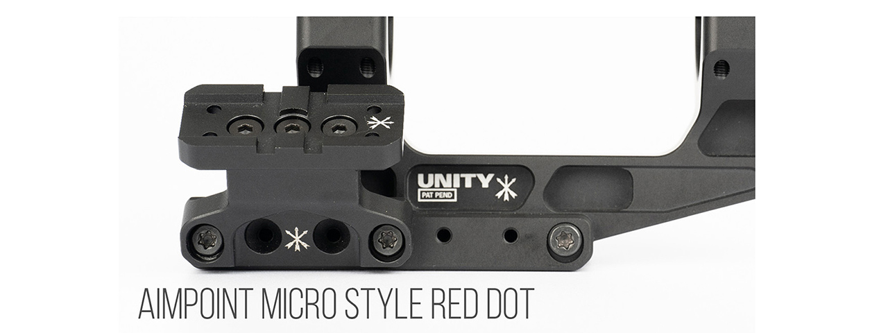 PTS Syndicate Unity Tactical FAST LPVO Optics Mount Set - (Black)