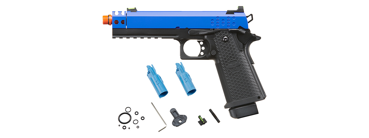 Raven Hi-Capa HEX-Comp Dual Tone Pistol - (Black/Blue)