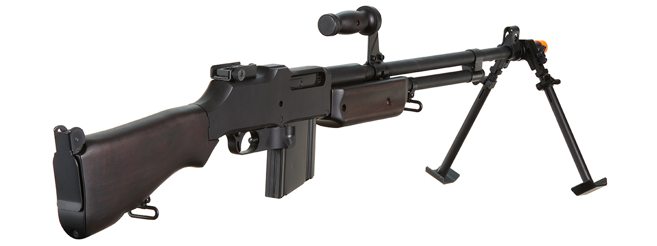 S&T BAR M1918 A2 Full Size Full Metal Airsoft AEG Rifle w/ Steel Bipod - (Wood)