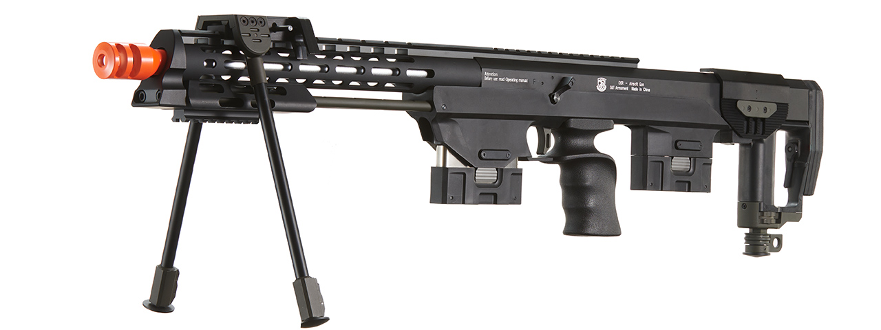 S&T Gas Powered Full Metal DSR-1 Advanced Bullpup Sniper Rifle - (Black)