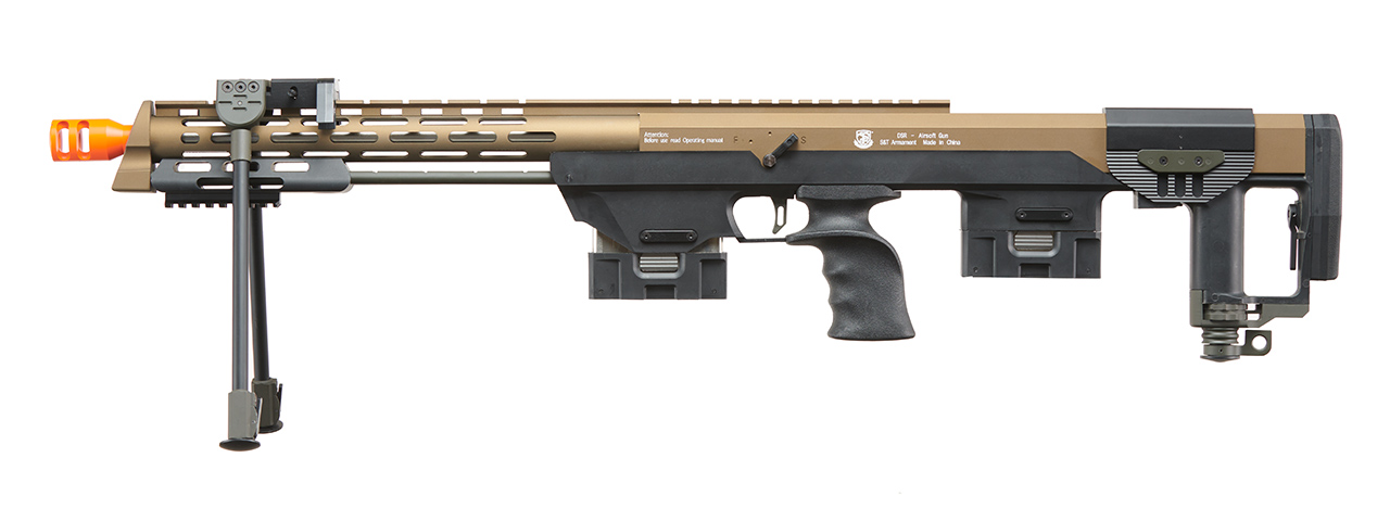 S&T Gas Powered Full Metal DSR-1 Advanced Bullpup Sniper Rifle - (Dark Earth)
