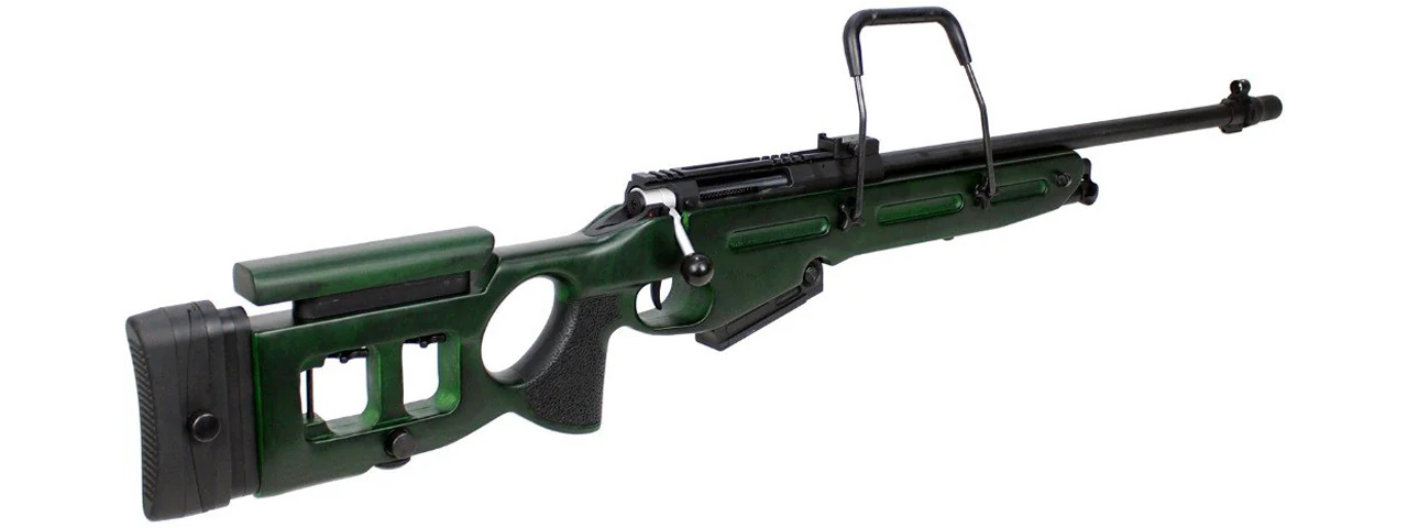 S&T SV-98 Spring Power Airsoft Rifle - (Real Wood/Green)