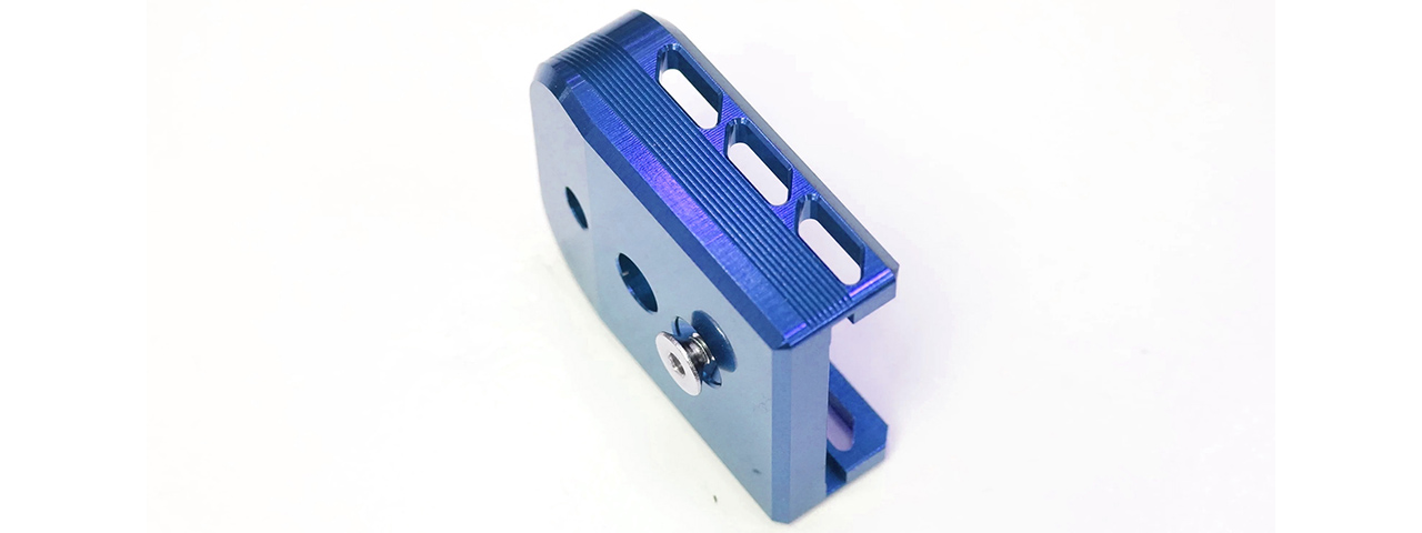 Dr. Black Aluminum Type B Magazine Base for Hi-Capa 5.1 GBB Pistols - (Blue)