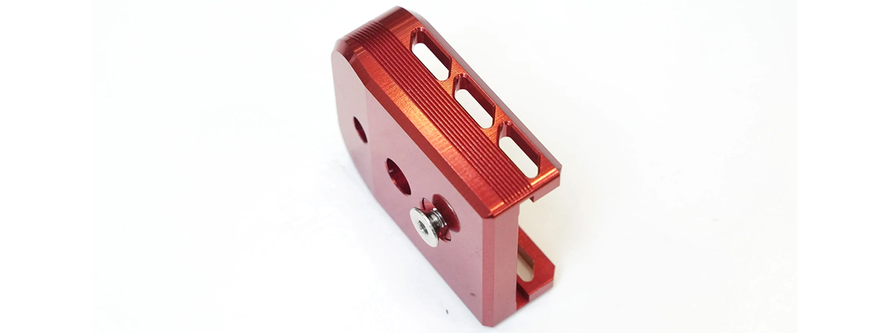 Dr. Black Aluminum Type B Magazine Base for Hi-Capa 5.1 GBB Pistols - (Red)