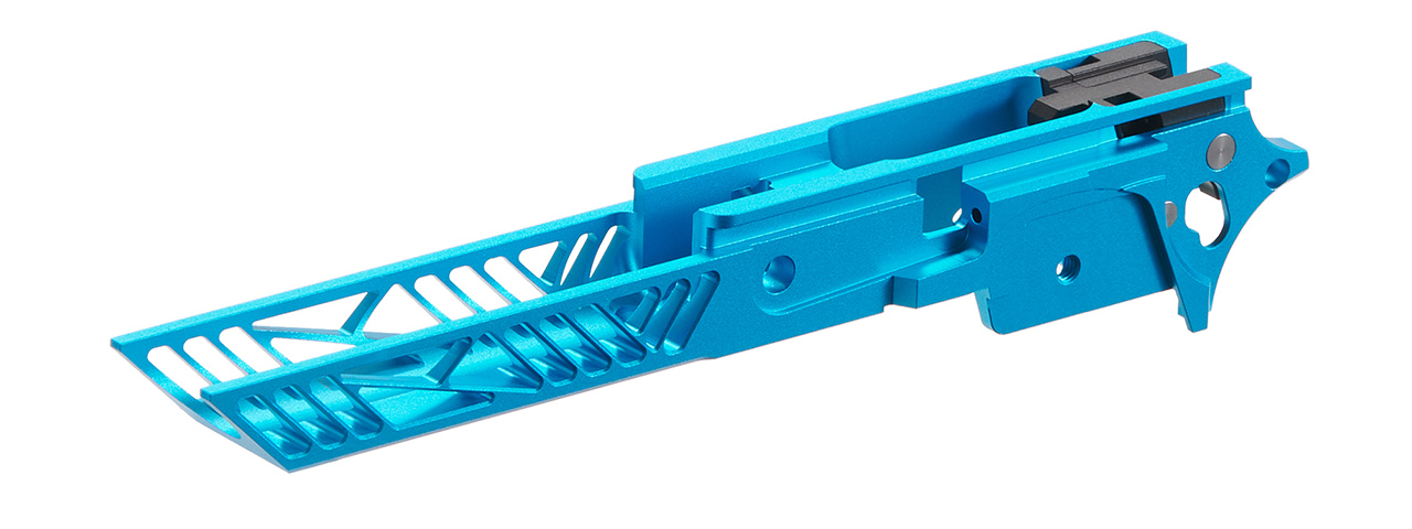 Dr. Black CNC Aluminum Frame Type 01 For TM Hi-CAPA 4.3 GBB Pistols - (Aquamarine)