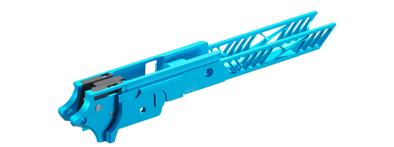 Dr. Black CNC Aluminum Frame Type 01 For TM Hi-CAPA 4.3 GBB Pistols - (Aquamarine)