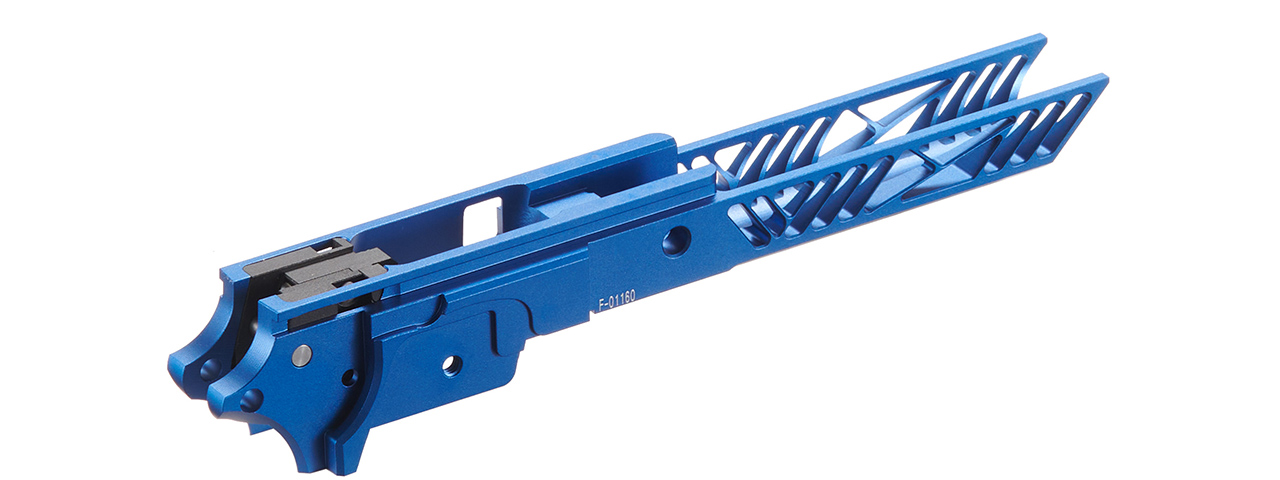 Dr. Black CNC Aluminum Frame Type 01 For TM Hi-CAPA 4.3 GBB Pistols - (Blue)