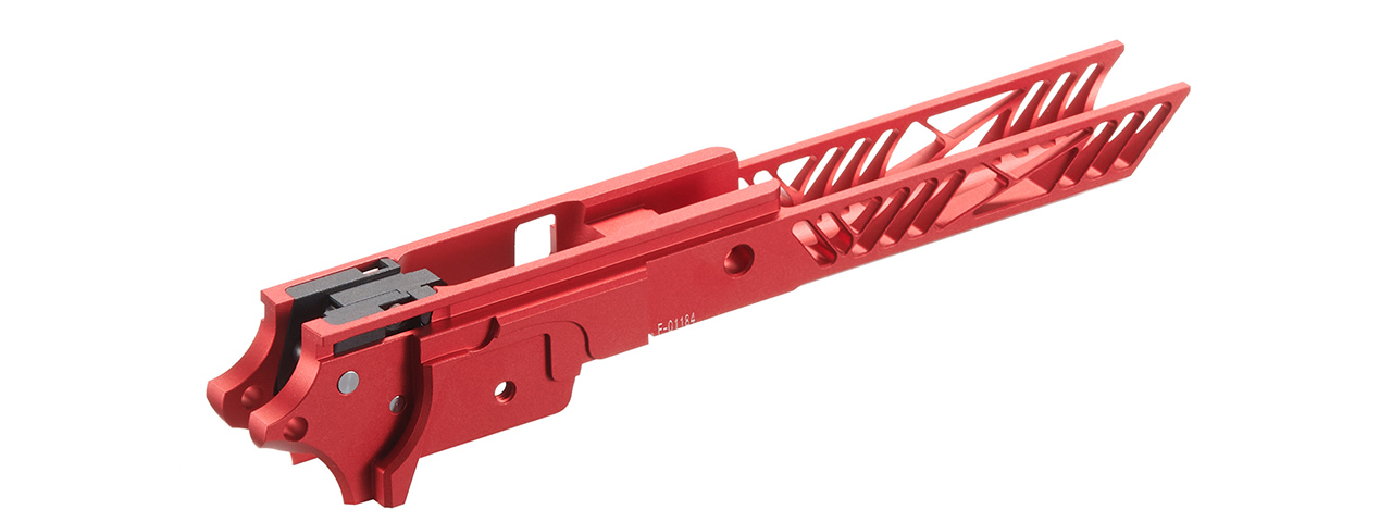 Dr. Black CNC Aluminum Frame Type 01 For TM Hi-CAPA 4.3 GBB Pistols - (Red)