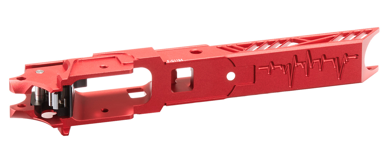 Dr. Black CNC Aluminum Frame Type 01 For TM Hi-CAPA 4.3 GBB Pistols - (Red)