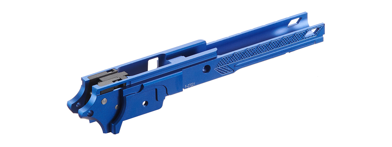 Dr. Black CNC Aluminum Frame Style 07 For TM Hi-CAPA 4.3 GBB Pistols - (Blue)