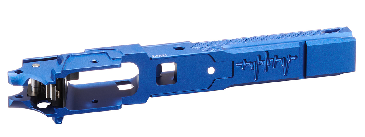 Dr. Black CNC Aluminum Frame Style 07 For TM Hi-CAPA 4.3 GBB Pistols - (Blue)