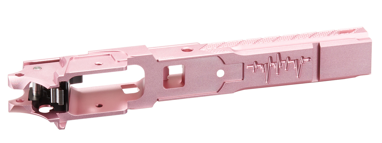 Dr. Black CNC Aluminum Frame Style 07 For TM Hi-CAPA 4.3 GBB Pistols - (Pink)