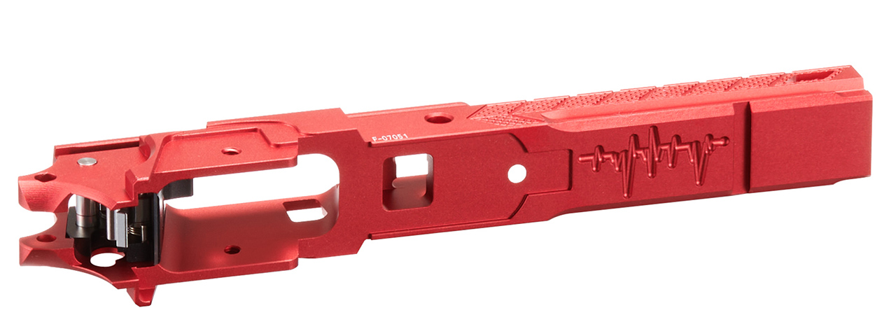 Dr. Black CNC Aluminum Frame Style 07 For TM Hi-CAPA 4.3 GBB Pistols - (Red)