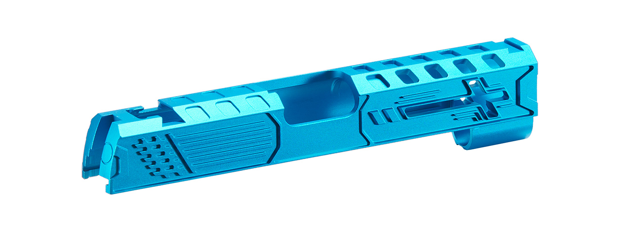 Dr. Black Royal Aluminum Slide for TM Hi-CAPA 4.3 GBB Pistols - (Aquamarine)