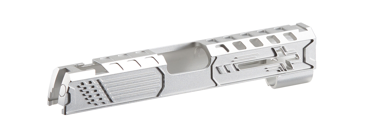 Dr. Black Royal Aluminum Slide for TM Hi-CAPA 4.3 GBB Pistols - (Silver)