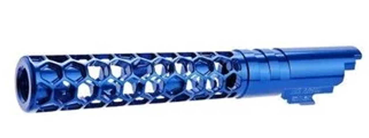 Dr. Black CNC Aluminum FAVOS Outer Barrel For TM Hi-CAPA 5.1 GBB Pistols - (Blue)