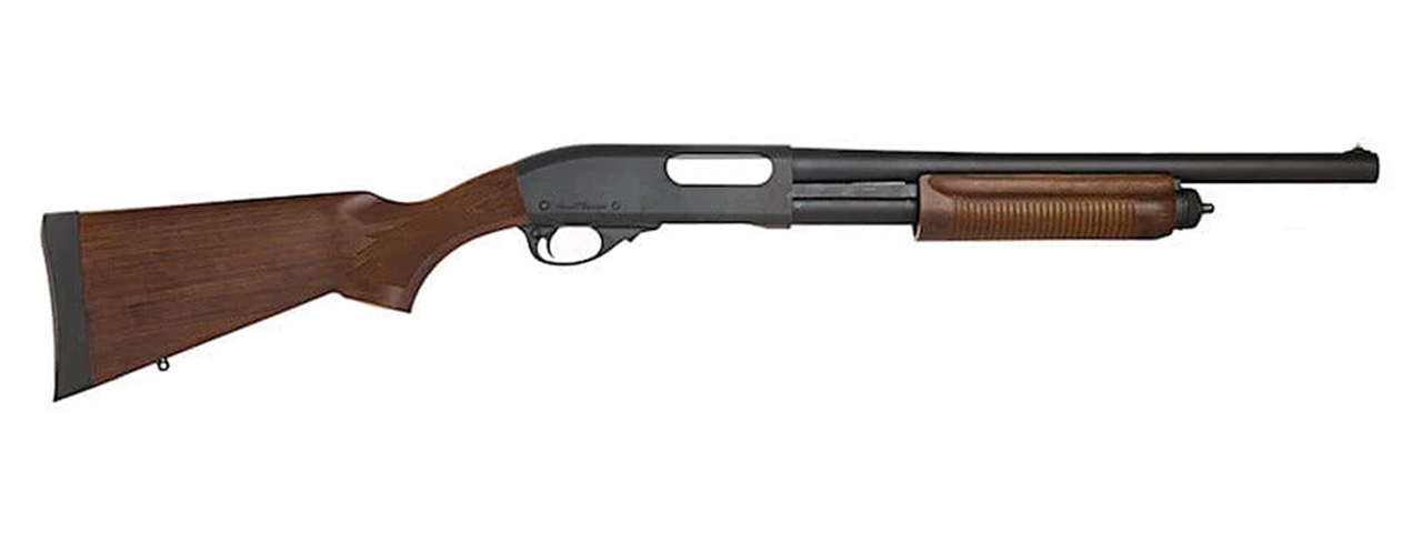 Tokyo Marui M870 Wood Stock Type Airsoft Shotgun - (Black & Wood)