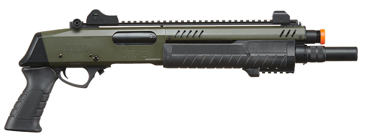 BO Manufacture REP FABARM STF12 Short 11" Pump Action Gas Shotgun - (OD Green)