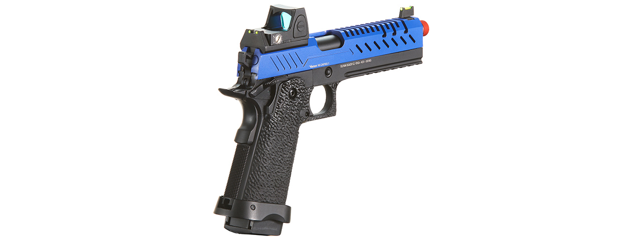 Vorsk Hi-Capa 5.1 GBB Pistol w/ Red Dot Sight - (Blue/Black)