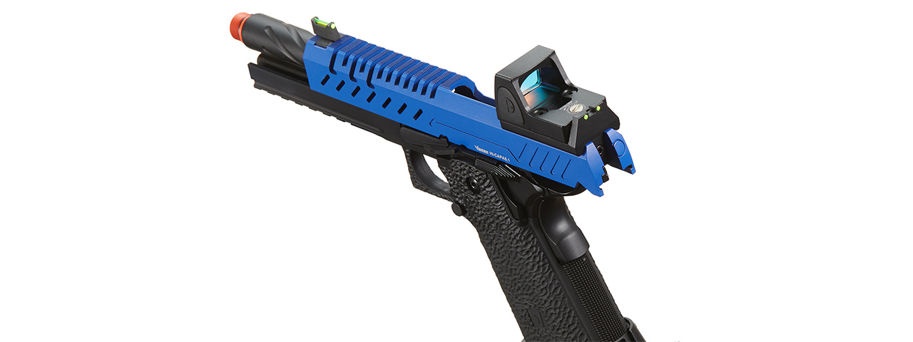 Vorsk Hi-Capa 5.1 GBB Pistol w/ Red Dot Sight - (Blue/Black)