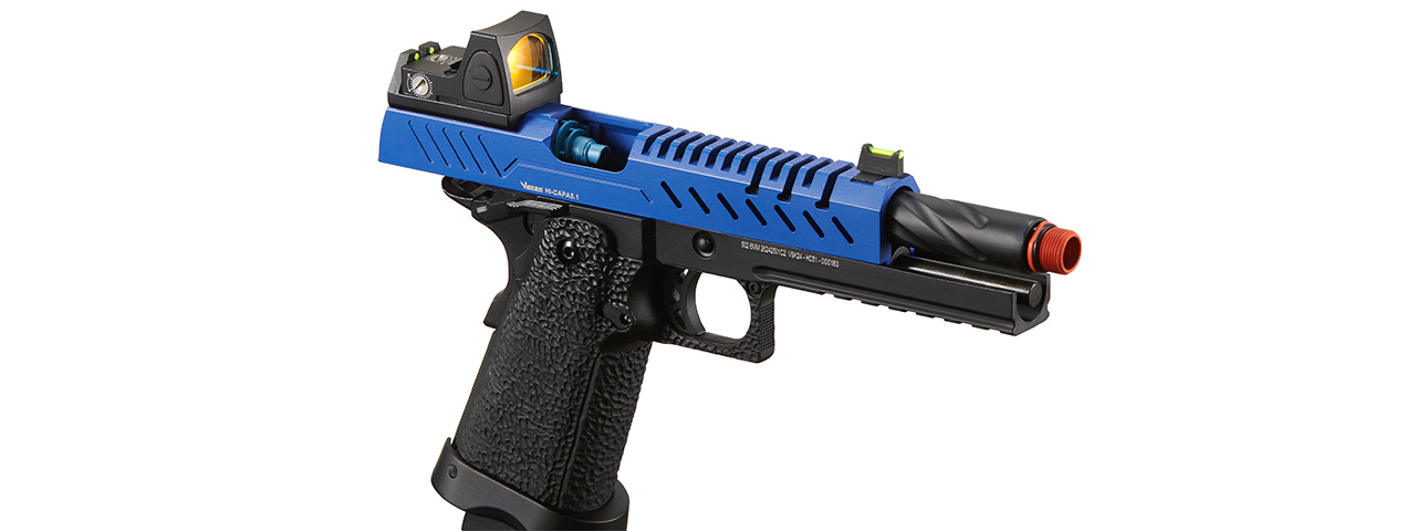 Vorsk Hi-Capa 5.1 GBB Pistol w/ Red Dot Sight - (Blue/Black)