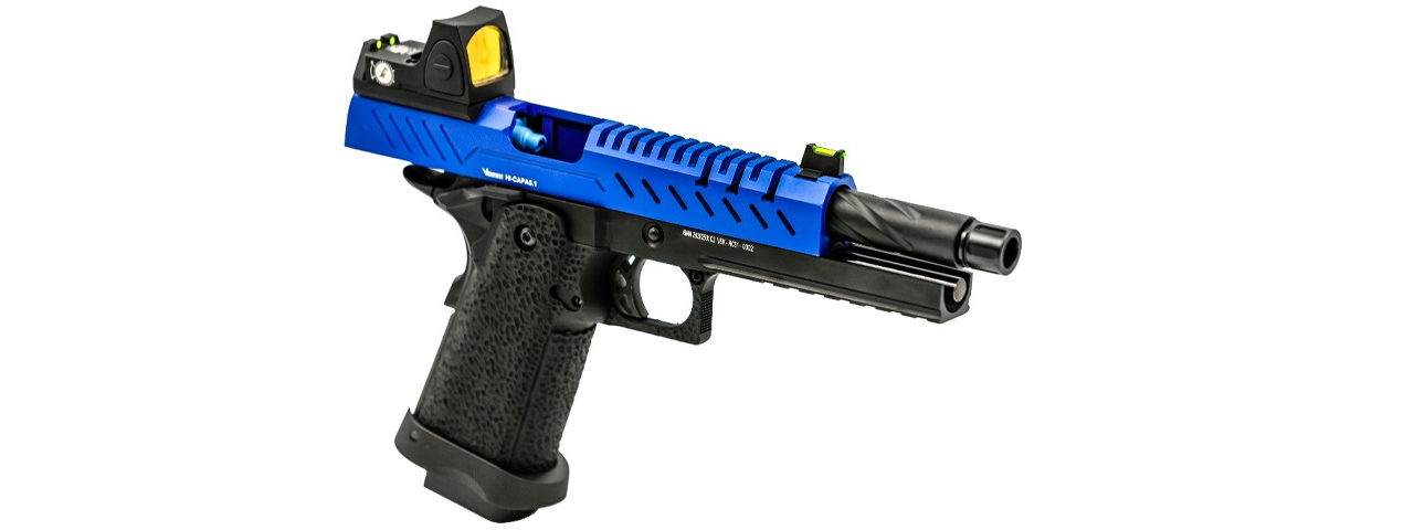 Vorsk Hi-Capa 5.1 GBB Pistol w/ Red Dot Sight - (Blue/Black)