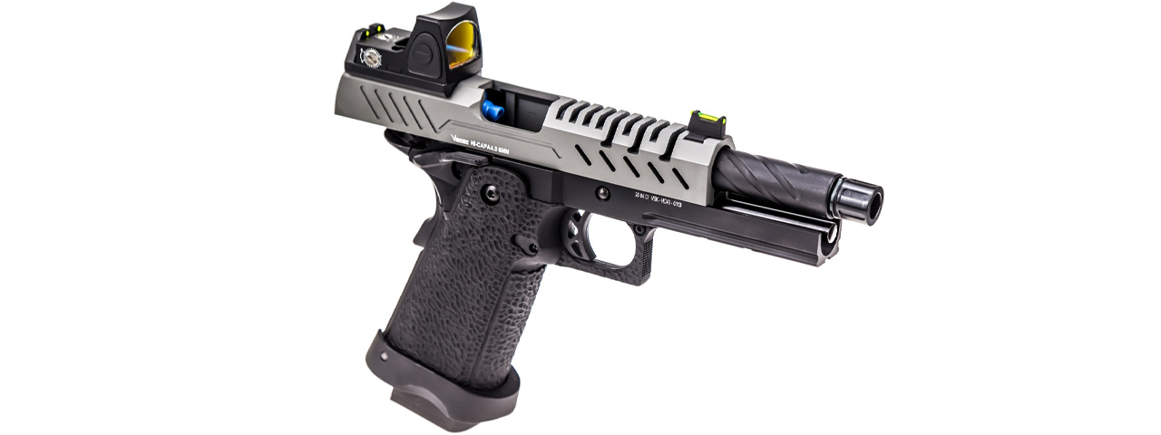 Vorsk Hi-Capa 4.3 GBB Pistol w/ Red Dot Sight - (Black/Gray)