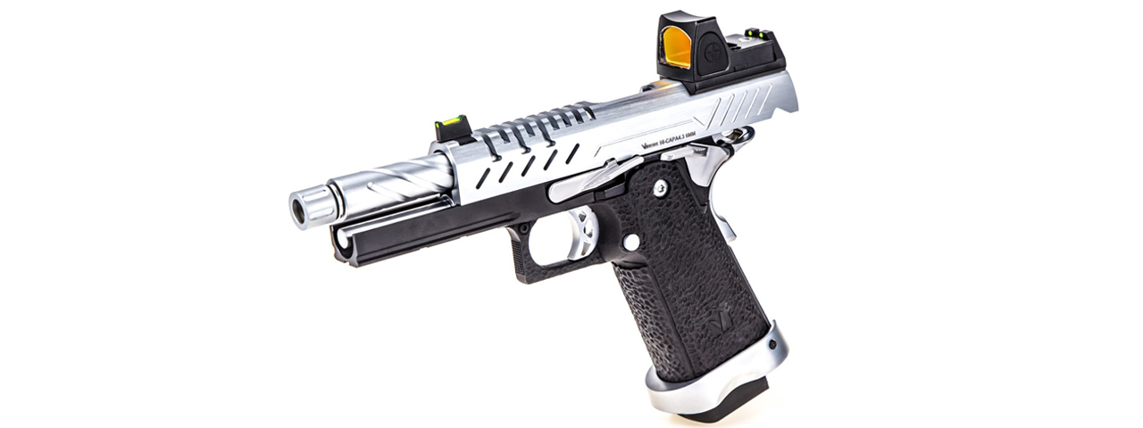 Vorsk Hi-Capa 4.3 GBB Pistol w/ Red Dot Sight - (Black/Chrome)