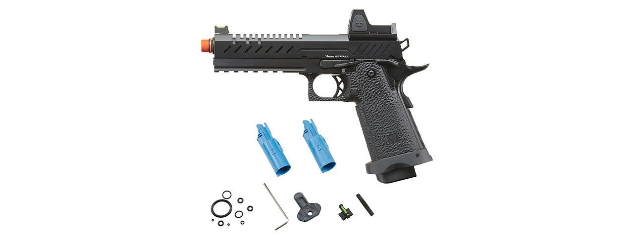 Vorsk Hi-Capa 5.1 GBB Pistol w/ Red Dot Sight - (Black)