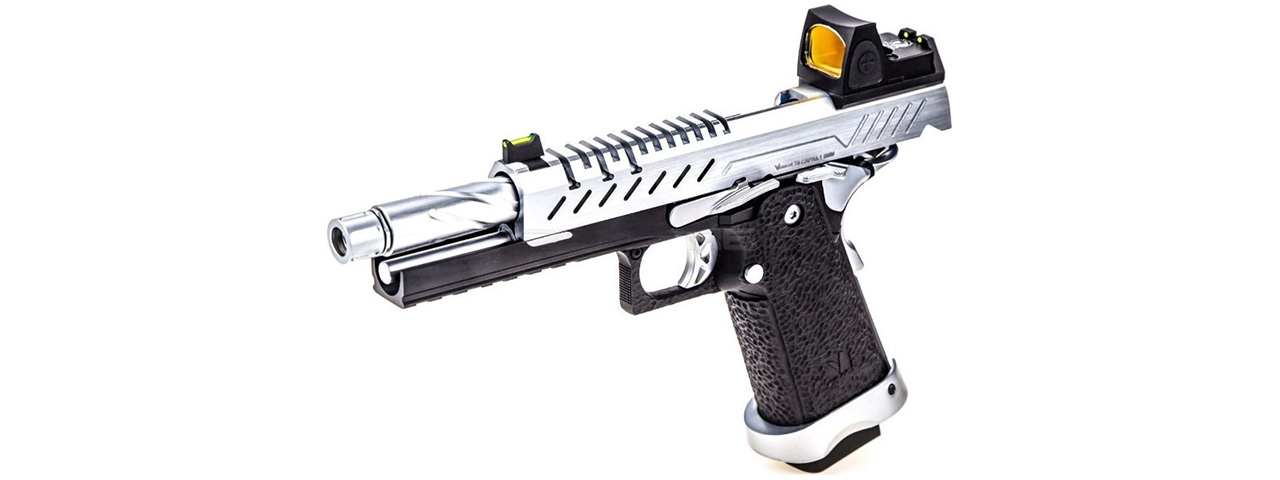 Vorsk Hi-Capa 5.1 GBB Pistol w/ Red Dot Sight - (Black/Chrome)