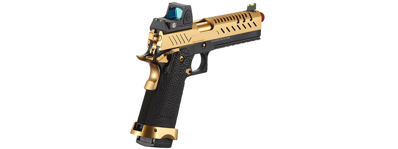 Vorsk Hi-Capa 5.1 GBB Pistol w/ Red Dot Sight - (Black/Gold)