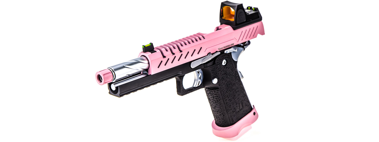 Vorsk Hi-Capa 5.1 GBB Pistol w/ Red Dot Sight - (Black/Pink)